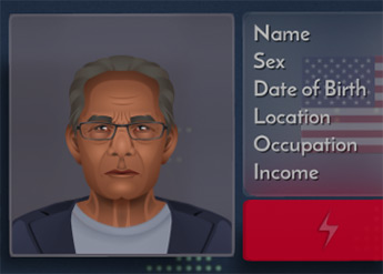 Need to Know game screenshot of a Department of Liberty profile